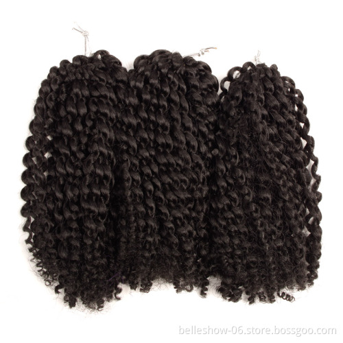 Hot sell  Synthetic Crochet Braids Curly Malibob Two Tone Braiding Hair Afro Kinky Braiding Hair wholesale
